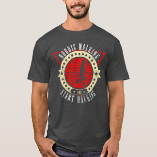 Camiseta Atletas deportivos caminando divertido vintage