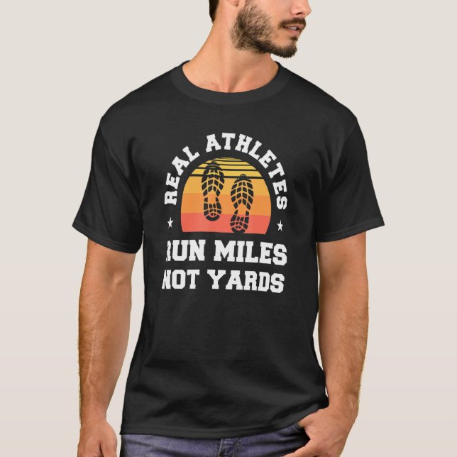 Camiseta Atletas Retro Real Corren Millas, No Maratón De Ba (Anverso)
