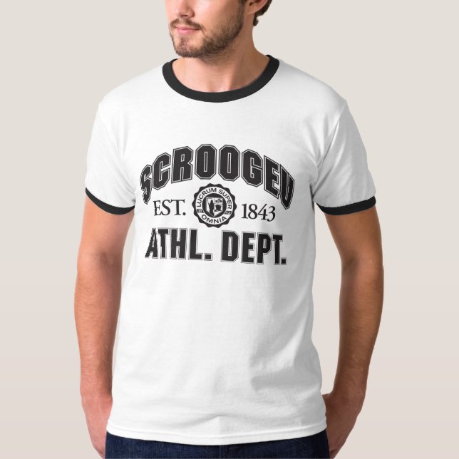 Camiseta atlética del departamento de Scrooge U (Anverso)