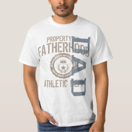 Camiseta atlética del vintage del papá del