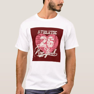 Camiseta Atlética Vintage Roja de Nueva York