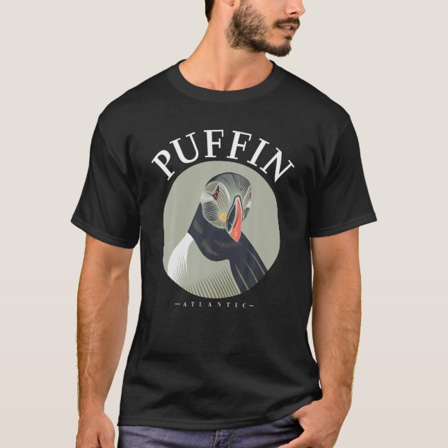 Camiseta Atlético de Muffin de Puffin Fratercula Arctica An (Anverso)