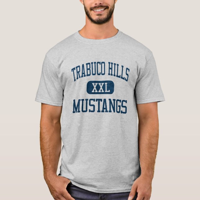 Camiseta Atletismo de los mustangos de Trabuco Hills (Anverso)