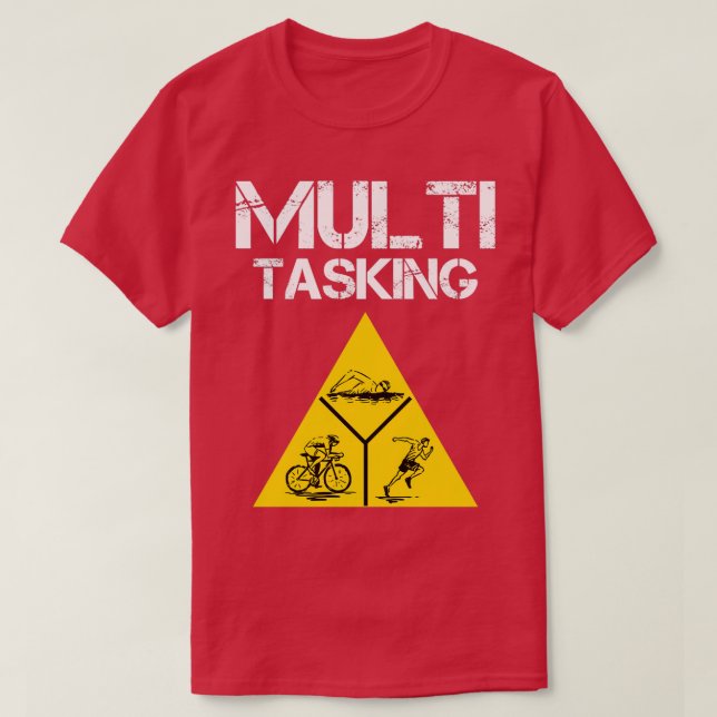 Camiseta Atletismo de Triatlón de Swift Bike Run Funny (Diseño del anverso)