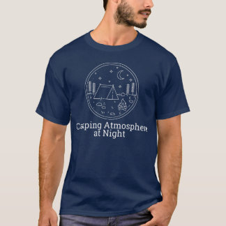 Camiseta Atmósfera de camping por la noche familia