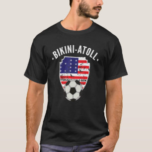 Camiseta Atolón de Bikini Bandera Fútbol Atolón Bikini Pri