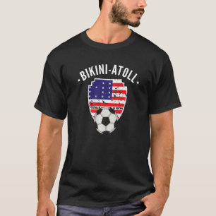 Camiseta Atolón de Bikini Bandera Fútbol Atolón Bikini Pri