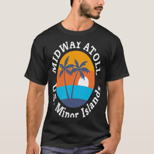 Camiseta Atolón de Midway Playa Islas Menores Estadounidens
