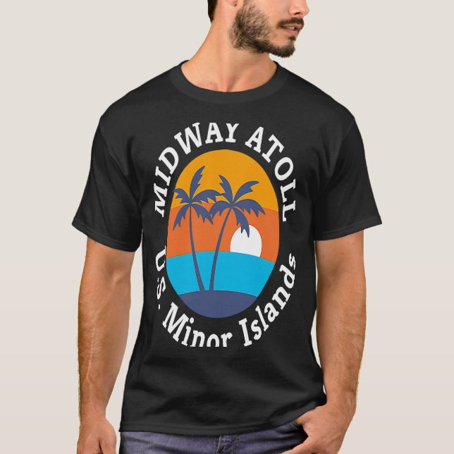 Camiseta Atolón de Midway Playa Islas Menores Estadounidens (Anverso)