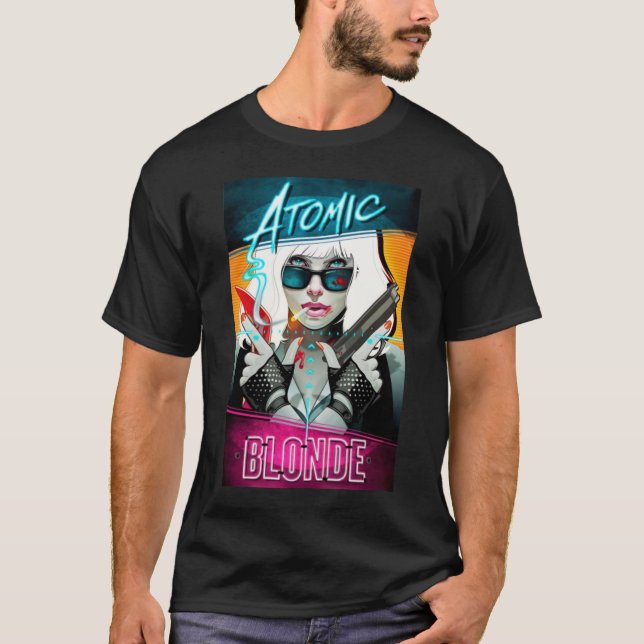 Camiseta Atomic Blonde Poster T Shirts Gift For Fans Gift F (Anverso)