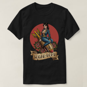 Camiseta Atomic Sugar Bomb Pin-Up Traditional Tattoo