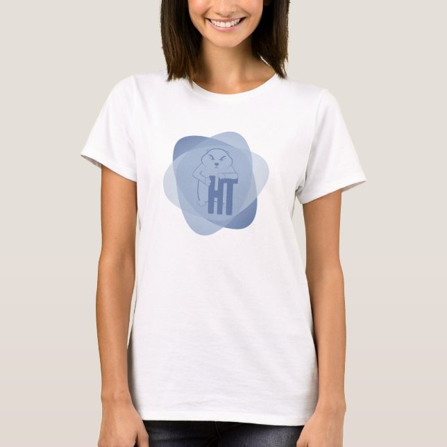 Camiseta atómica azul de Fisty (Anverso)
