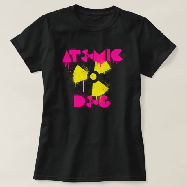 Camiseta atómica del perro (Diseño del anverso)