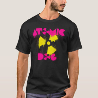 Camiseta atómica del perro de los hombres