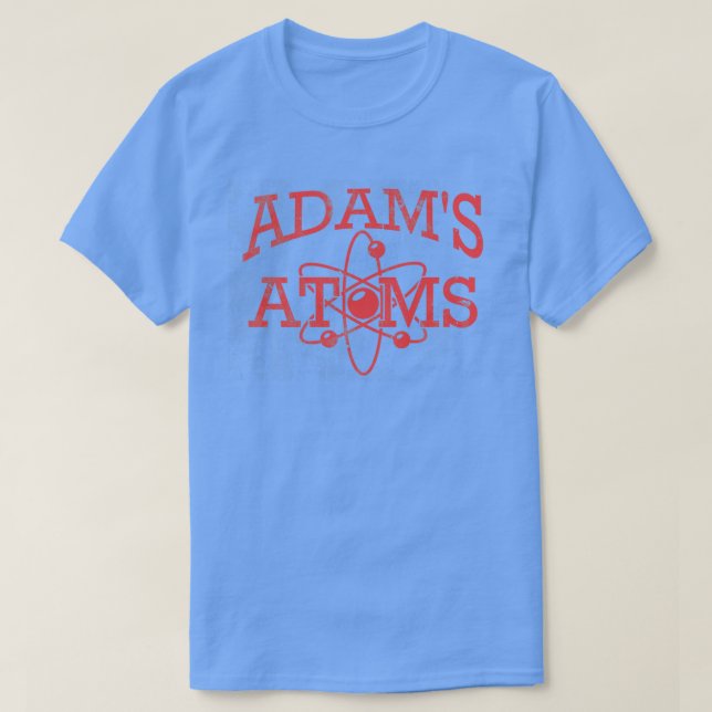 Camiseta Átomos Adams angustiados (Diseño del anverso)