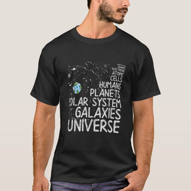Camiseta Atoms Astrophysics Quantum Foam Quarks Electrons A (Anverso)