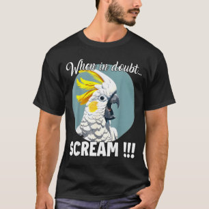 Camiseta Atoo Meme T, gracioso grito de cacatúa azufrada