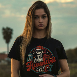 Camiseta Atormentado Por 67 Funny Halloween Six Seven 67 Me