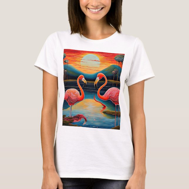 Camiseta Atracción de Flamingo (Anverso)