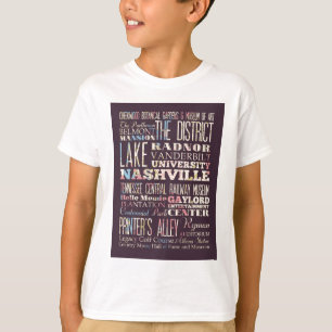 Camiseta Atracciones y lugares famosos de Nashville