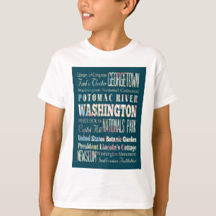 Camiseta Atracciones y lugares famosos de Washington, C.C.