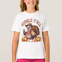 Camiseta Atracón de Acción de Gracias al estilo western