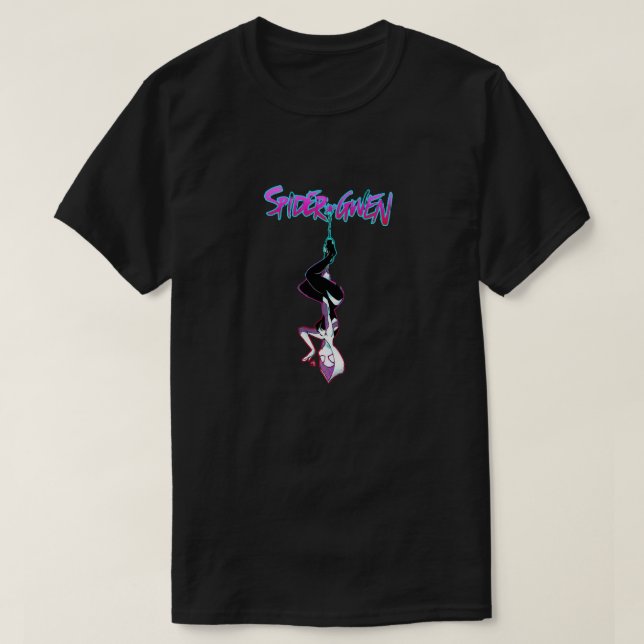 Camiseta Atractiva araña-gwen (besa) T-Shir (Diseño del anverso)