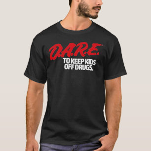 Camiseta atractiva - D.A.R.E. (Dare) Logotipo Vint
