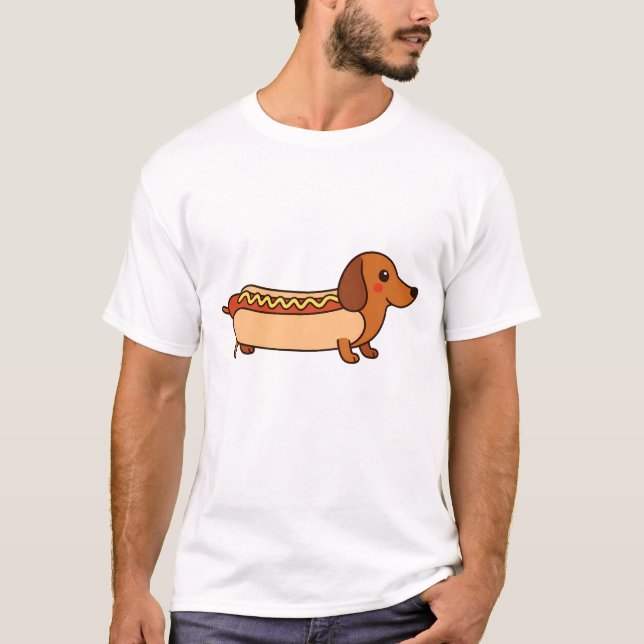 Camiseta atractiva de dachshund (Anverso)