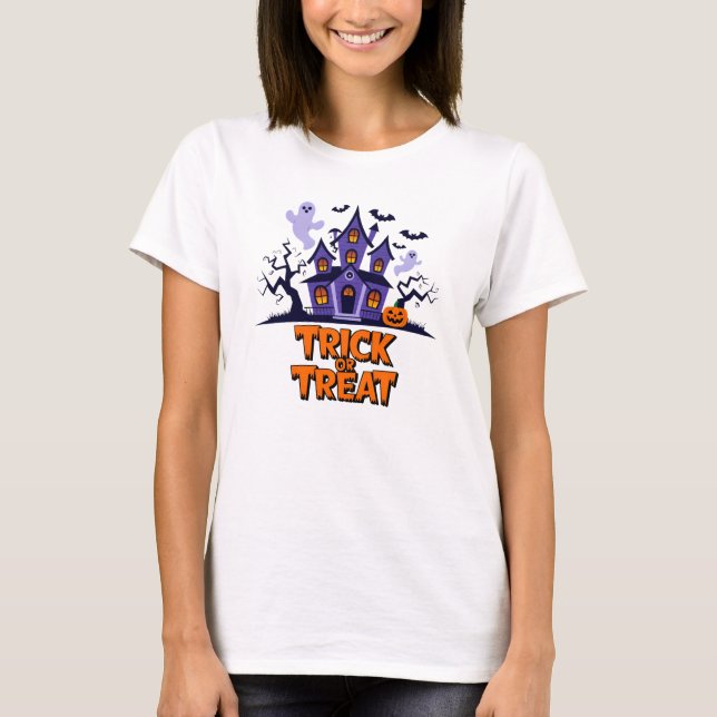 Camiseta ¡Atractiva diversión en la casa por los dulces de  (Anverso)