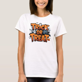 Camiseta Atractiva noche de Halloween con fantasmas