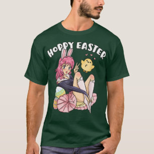 Camiseta Atractiva pascua dulce conejo Anime Kawaii Pascua