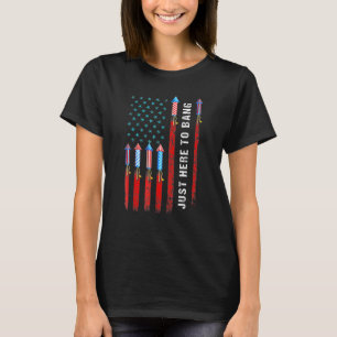 Camiseta Atractivo Acá Al Bang 4 De Julio Bandera De Estado