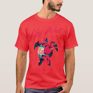 Camiseta Atractivo de tortugas de flores del oeste de Flori