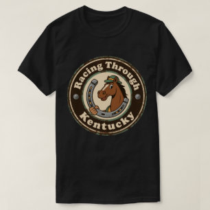 Camiseta Atractivo del Derby de Kentucky_ Caballo con sombr