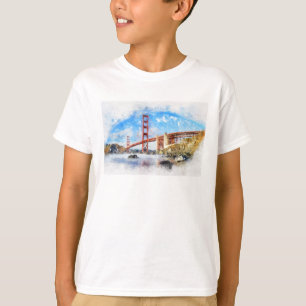 Camiseta Atractivo pastel del puente Golden Gate en San Fra