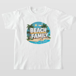 Camiseta Atractivo Y Colorido Niño De La Familia Beach