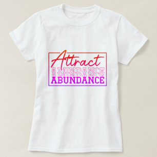 Camiseta Atraer Personalizado motivacional de abundancia