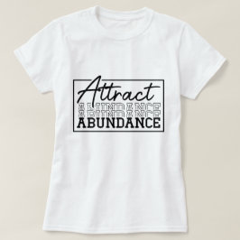 Camiseta Atraer Personalizado motivacional de abundancia