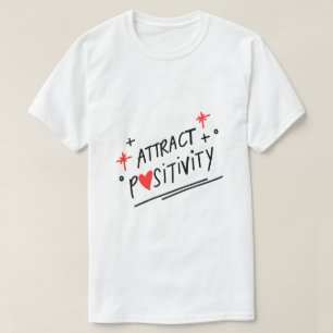Camiseta Atraer Positividad – Tipografía de Mentalidad