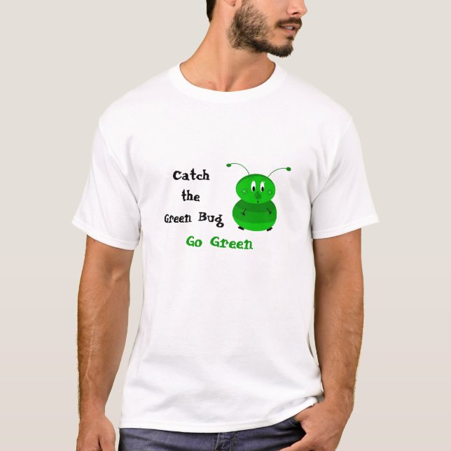 Camiseta Atrapa el bicho verde (Anverso)