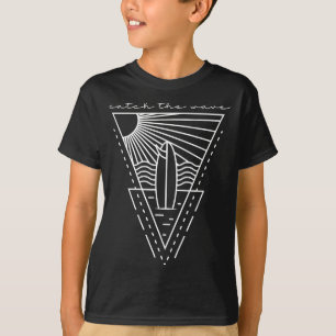 Camiseta Atrapa la ola surf retro surfboard olas mar