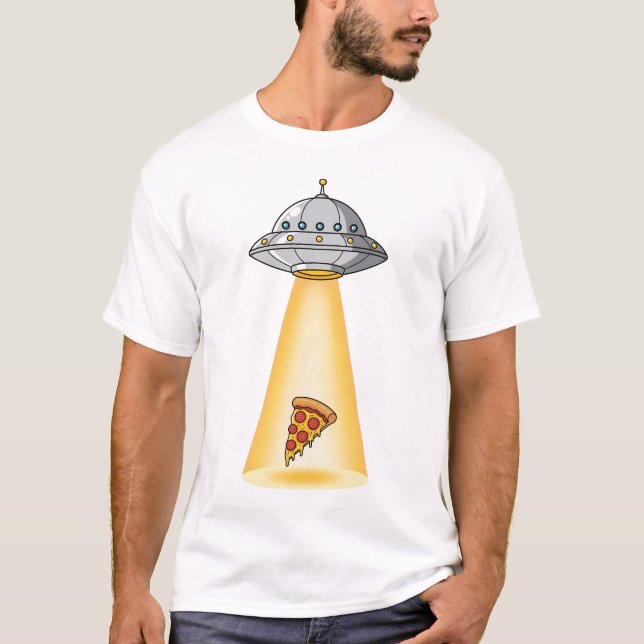 Camiseta Atrapa Pizza Cósmica (Anverso)
