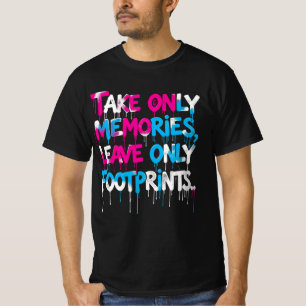 Camiseta Atrapa Vuelos No Sentimientos Cita de Grafiti de A