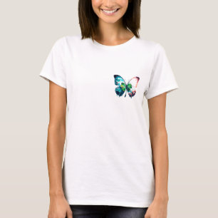 Camiseta Atrapado afortunado con mariposa