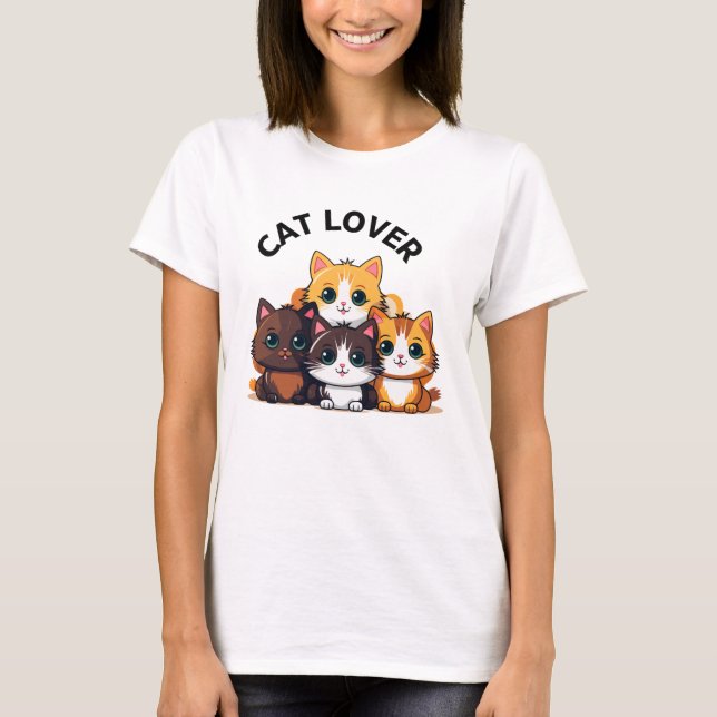 Camiseta Atrapado de gato (Anverso)