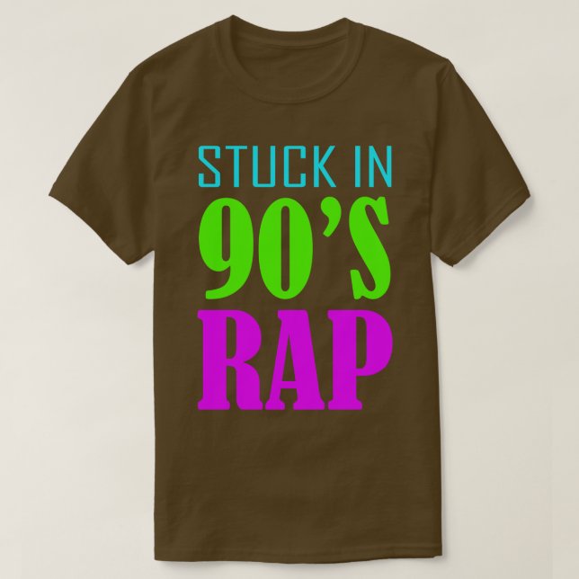 Camiseta Atrapado en el rap de los años 90 (Diseño del anverso)