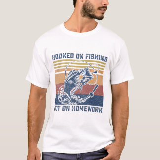 Camiseta Atrapado En La Pesca Regalos De Pesca Para Chicos