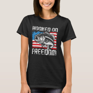 Camiseta Atrapado En Libertad Pescar Pescado Pescador Orgul