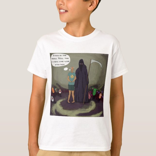 Camiseta Atrapado En Medio De La Graciosidad De W/Grim Reap (Anverso)